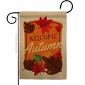 Patio Trasero 13 x 18.5 in. Welcome Autumn Garden Flag with Fall Harvest & Double-Sided Decorative Vertical Flags PA3873025